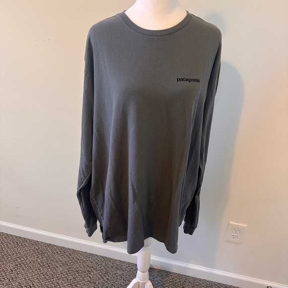Patagonia Other - Patagonia Gray Long Sleeve Tee Classic Crew Neck Size L